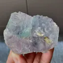 Natural Purple Phantom Fluorite comes from Yaogangxian,Hunan 65*50*25MM - image 4