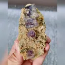 Natural Purple Phantom Fluorite comes from Yaogangxian,Hunan  80*40*25MM - image 5
