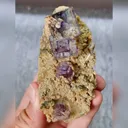Natural Purple Phantom Fluorite comes from Yaogangxian,Hunan  80*40*25MM - image 4