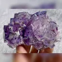 Natural Purple Phantom Fluorite comes from Yaogangxian,Hunan 95*65*60MM - image 2