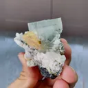 Natural Purple Phantom Fluorite comes from Yaoguangxian,Hunan 70*40*40MM - image 4