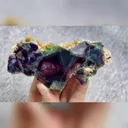 Natural Purple Phantom Fluorite comes from Yindu, Inner Mongolia 105*45*35MM - image 5
