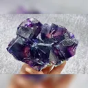 Natural Purple Phantom Fluorite comes from Yindu, Inner Mongolia 105*75*30MM - image 5