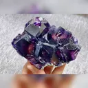 Natural Purple Phantom Fluorite comes from Yindu, Inner Mongolia 105*75*30MM - image 4