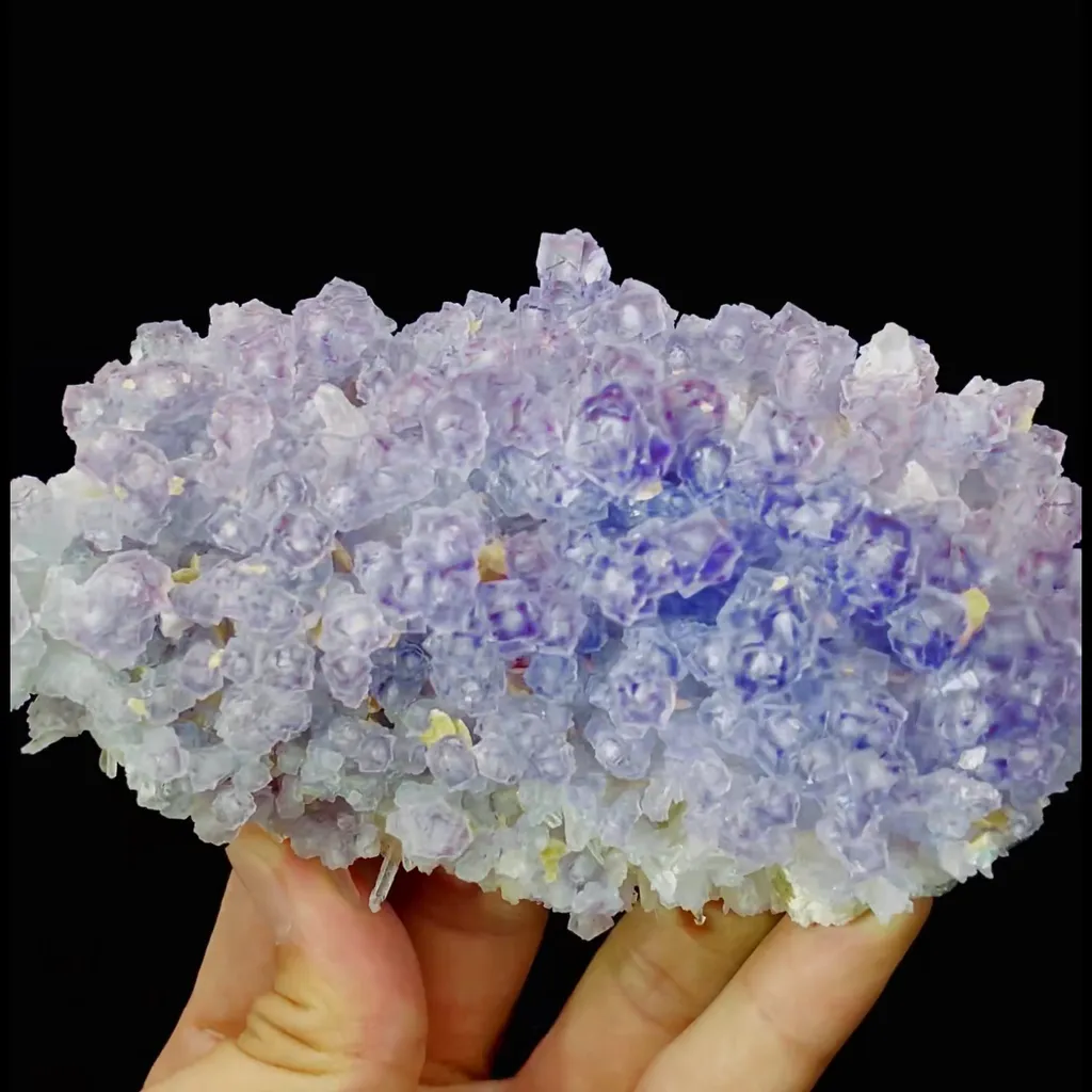 Natural Purple Phantom Fluorite comes from Yindu, Inner Mongolia 130*80*40MM - image 3