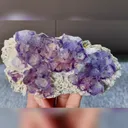 Natural Purple Phantom Fluorite comes from Yindu, Inner Mongolia 145*75*40MM - image 4