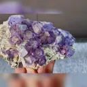 Natural Purple Phantom Fluorite comes from Yindu, Inner Mongolia 145*75*40MM - image 3