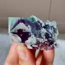 Natural Purple Phantom Fluorite comes from Yindu, Inner Mongolia 50*35*30MM - image 1