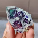 Natural Purple Phantom Fluorite comes from Yindu, Inner Mongolia 50*35*30MM - image 3
