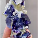 Natural Purple Phantom Fluorite comes from Yindu, Inner Mongolia 50*40*115MM - image 2