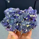Natural Purple Phantom Fluorite comes from Yindu,Inner Mongolia 100*80*40MM - image 1