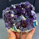 Natural Purple Phantom Fluorite comes from Yindu,Inner Mongolia 110*85*20MM - image 1