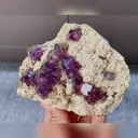 Natural Purple Phantom Fluorite comes from Yindu,Inner Mongolia 120*85*40MM - image 2