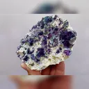 Natural Purple Phantom Fluorite comes from Yindu,Inner Mongolia 120*95*35MM - image 2