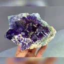 Natural Purple Phantom Fluorite comes from Yindu,Inner Mongolia 140*45*95MM - image 5