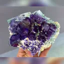 Natural Purple Phantom Fluorite comes from Yindu,Inner Mongolia 140*45*95MM - image 2