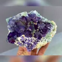 Natural Purple Phantom Fluorite comes from Yindu,Inner Mongolia 140*45*95MM - image 1