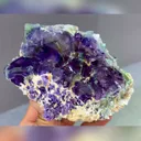 Natural Purple Phantom Fluorite comes from Yindu,Inner Mongolia 140*45*95MM - image 4