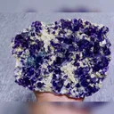 Natural Purple Phantom Fluorite comes from Yindu,Inner Mongolia 145*110*20MM - image 3