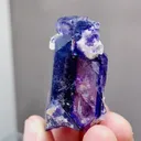 Natural Purple Phantom Fluorite comes from Yindu,Inner Mongolia 20*25*40MM - image 1
