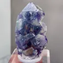 Natural Purple Phantom Fluorite comes from Yindu,Inner Mongolia 30*15*50MM - image 1