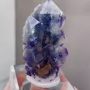 Natural Purple Phantom Fluorite comes from Yindu,Inner Mongolia 30*15*50MM - image 4