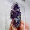 Natural Purple Phantom Fluorite comes from Yindu,Inner Mongolia 30*70*40MM - image 1
