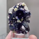 Natural Purple Phantom Fluorite comes from Yindu,Inner Mongolia 35*10*40MM - image 4