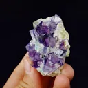 Natural Purple Phantom Fluorite comes from Yindu,Inner Mongolia 40*50*20MM - image 4