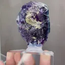 Natural Purple Phantom Fluorite comes from Yindu,Inner Mongolia 45*30*55MM - image 6