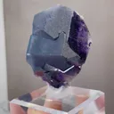Natural Purple Phantom Fluorite comes from Yindu,Inner Mongolia 45*30*55MM - image 4