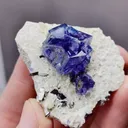 Natural Purple Phantom Fluorite comes from Yindu,Inner Mongolia 45*40*20MM - image 3