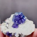 Natural Purple Phantom Fluorite comes from Yindu,Inner Mongolia 45*40*20MM - image 2
