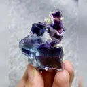 Natural Purple Phantom Fluorite comes from Yindu,Inner Mongolia 45*55*25MM - image 2