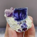 Natural Purple Phantom Fluorite comes from Yindu,Inner Mongolia 50*45*30MM - image 2