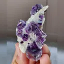 Natural Purple Phantom Fluorite comes from Yindu,Inner Mongolia 50*65*25MM - image 3