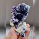 Natural Purple Phantom Fluorite comes from Yindu,Inner Mongolia 50*90*40MM - image 1
