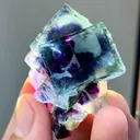 Natural Purple Phantom Fluorite comes from Yindu,Inner Mongolia 52*40*20MM - image 1