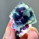 Natural Purple Phantom Fluorite comes from Yindu,Inner Mongolia 52*40*20MM - image 3