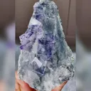 Natural Purple Phantom Fluorite comes from Yindu,Inner Mongolia 60*35*120MM - image 2