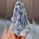 Natural Purple Phantom Fluorite comes from Yindu,Inner Mongolia 60*35*120MM - image 4