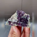 Natural Purple Phantom Fluorite comes from Yindu,Inner Mongolia 60*40*15MM - image 2