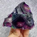 Natural Purple Phantom Fluorite comes from Yindu,Inner Mongolia 80*90*35MM - image 1
