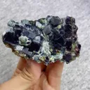 Natural Purple Phantom Fluorite comes from Yindu,Inner Mongolia 85*50*25MM - image 4