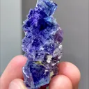 Natural Purple Phantom Fluorite comes from Yindu,Neimenggu 15*20*40MM - image 5