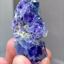 Natural Purple Phantom Fluorite comes from Yindu,Neimenggu 15*20*40MM - image 4