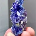 Natural Purple Phantom Fluorite comes from Yindu,Neimenggu 15*20*40MM - image 2
