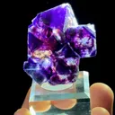 Natural Purple Phantom Fluorite comes from Yindu,Neimenggu 30*20*35MM - image 4