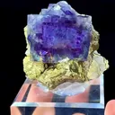 Natural Purple Phantom Fluorite  comes from Yindu,Neimenggu 30*30*40MM - image 1