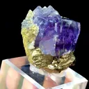 Natural Purple Phantom Fluorite  comes from Yindu,Neimenggu 30*30*40MM - image 3